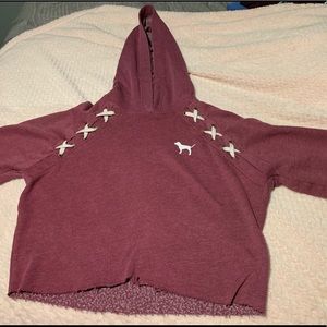 cropped hoodie